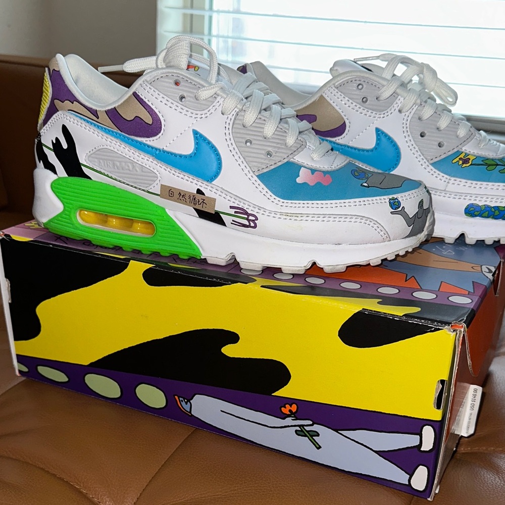 Nike Flyleather Air Max 90 Ruohan Wang Sneakers